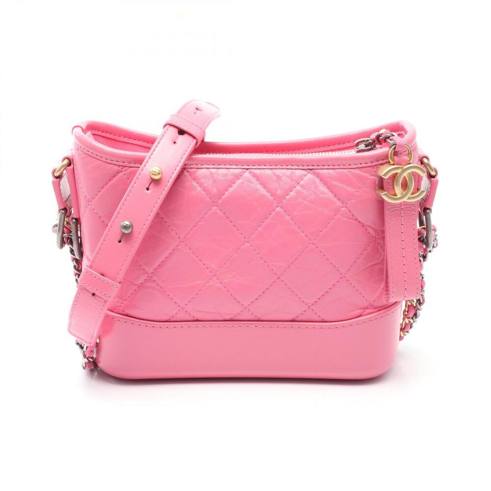 Chanel Gabrielle de Hobo Shoulder Bag Leather Pink